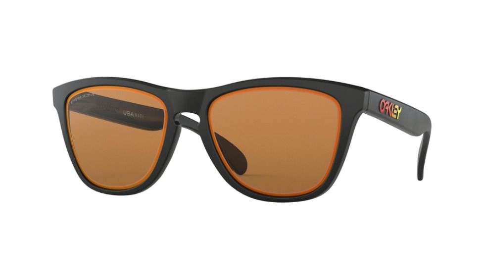 Oakley Frogskin ASIA FIT OO9245 Sunglasses 924578-54 - Matte Black Frame, Prizm Bronze Ruby Alt Iridium Lenses
