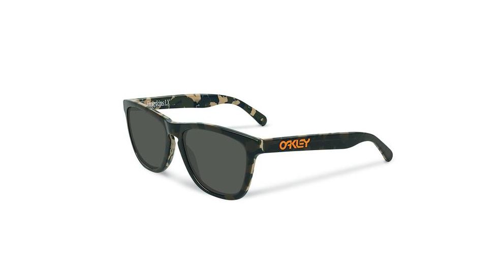 Oakley Frogskins LX Eric Koston Series Mens Sunglasses, Night Camo Frame, Dark Grey Lens OO2043-13