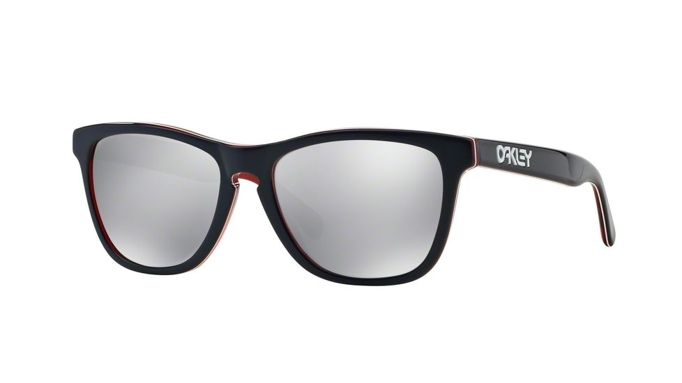 Oakley FROGSKINS LX OO2043 Progressive Prescription Sunglasses OO2043-204305-56 - Lens Diameter 56 mm, Frame Color Navy