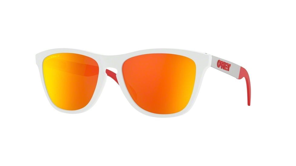 Oakley FROGSKINS MIX A OO9428F Prescription Sunglasses, 55mm, Polished White, OO9428F-942805-55-SV