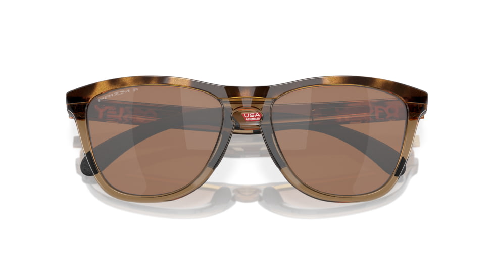 Oakley Frogskins Range Sunglasses, Brown Tortoise, PRIZM Tungsten Polarized, PRIZM Tungsten Polarized, OO9284-0755