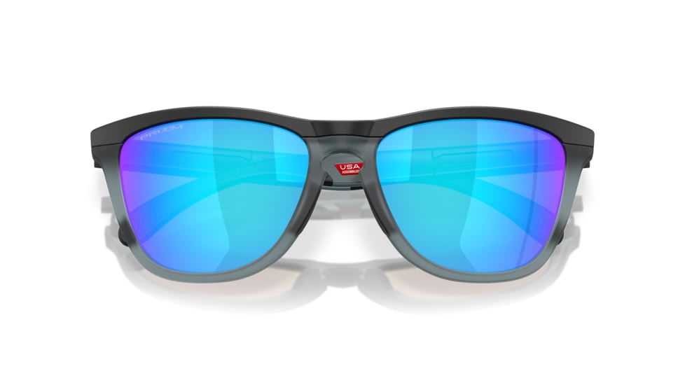 Oakley Frogskins Range Sunglasses, Matte Black / Matte Crystal Black, PRIZM Sapphire, PRIZM Sapphire, OO9284-1955