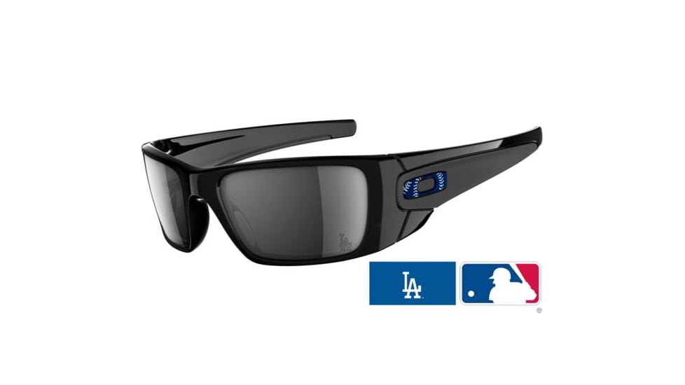 Oakley Fuel Cell Dodgers Polished Black Frame w/ Black Iridium Lenses Sunglasses OO9096-47