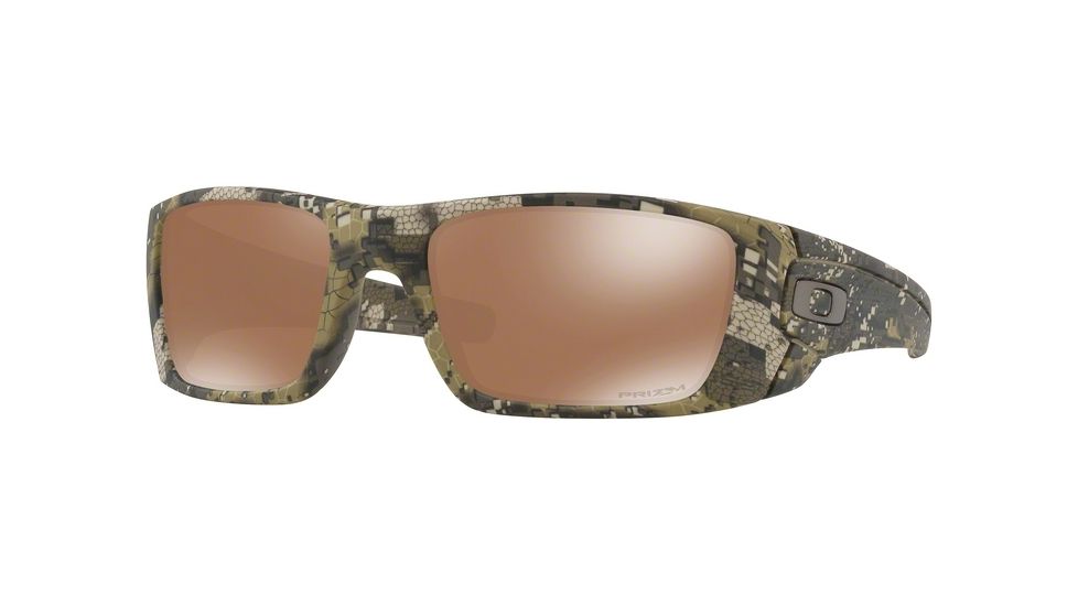 Oakley Fuel Cell Sunglasses 9096I7-60 - Desolve Bare Camo Frame, Black Ird Lenses