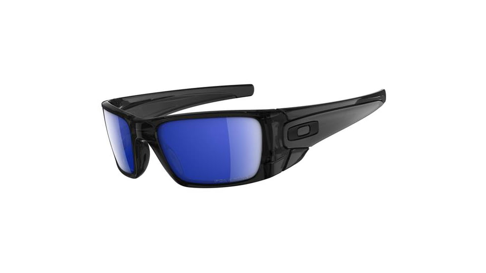 Oakley Fuel Cell Sunglasses, Ice Iridium Polarized Lens, Polished Black Ink Frame OO9096-84
