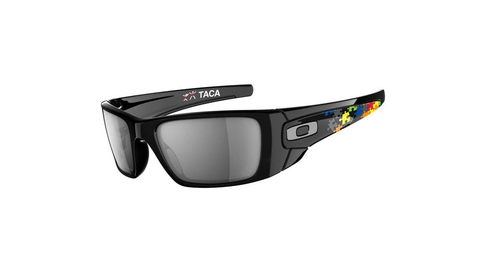 Oakley TACA Fuel Cell Sunglasses - Polishd Black Frame w/ Warm Grey Lenses OO9096-11