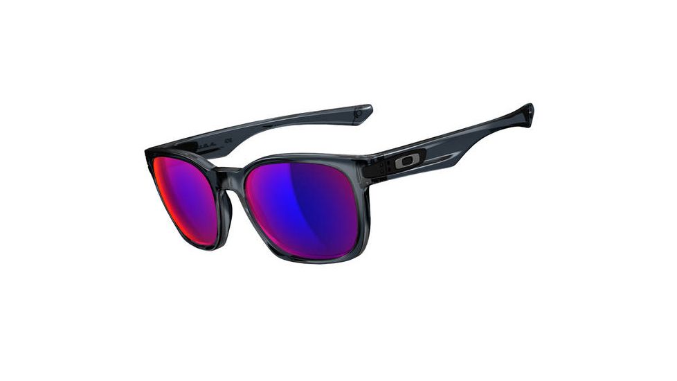 Oakley Garage Rock Mens Sunglasses Crystal Black Frame, Red Iridium Lens OO9175-21