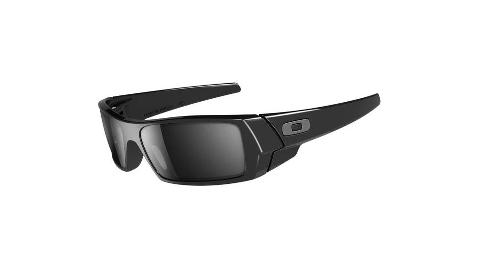Oakley Gascan (Asian Fit) Sunglasses, Polished Black Frame and Black Iridium Lens OO9105-01