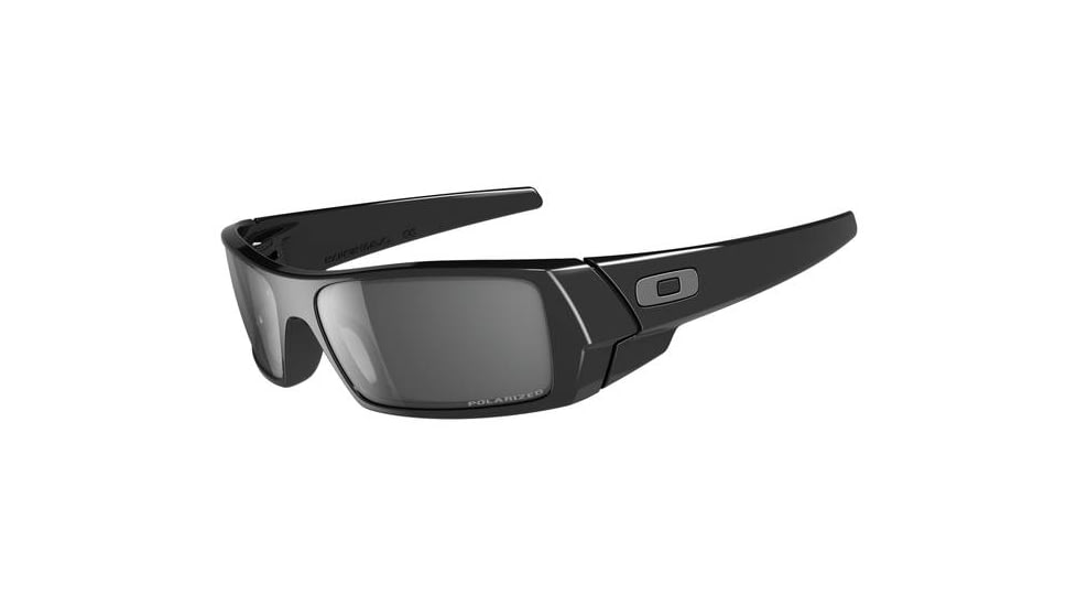 Oakley GasCan Single Vision Prescription Sunglasses - Polished Black Frame 12-891