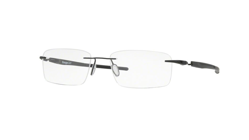 Oakley GAUGE 3.1 OX5126 Bifocal Prescription Eyeglasses 512601-52 - Matte Black Frame, Clear Lenses