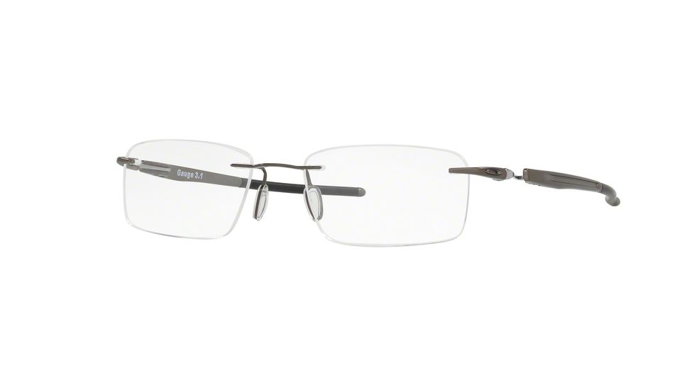Oakley GAUGE 3.1 OX5126 Bifocal Prescription Eyeglasses 512602-52 - Pewter Frame, Clear Lenses