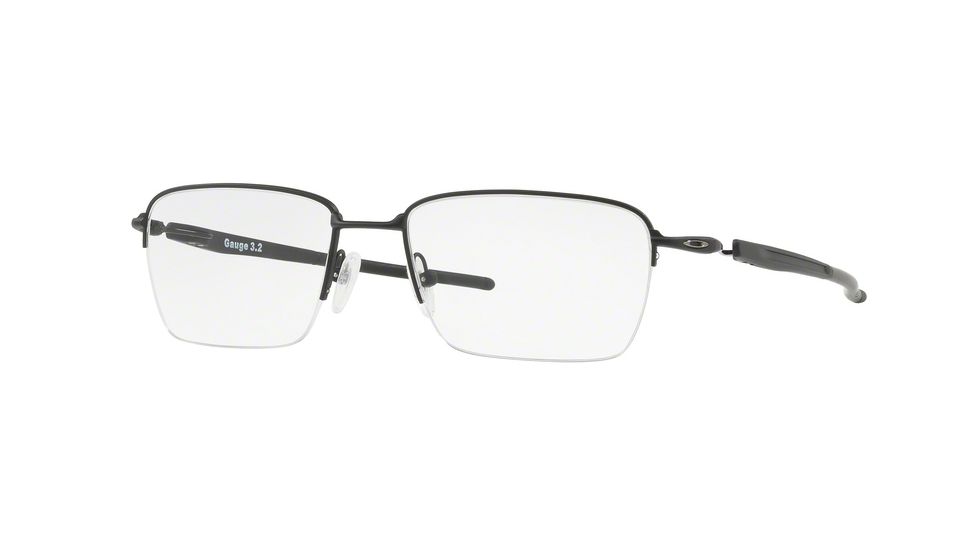 Oakley GAUGE 3.2 BLADE OX5128 Eyeglass Frames 512801-52 - Matte Black Frame, Clear Lenses