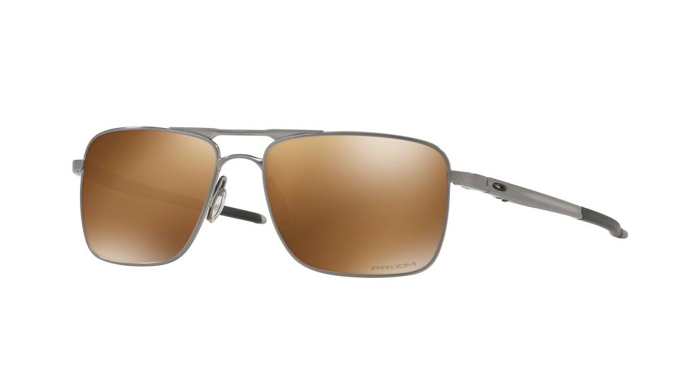 Oakley GAUGE 6 OO6038 Single Vision Prescription Sunglasses OO6038-603805-57 - Lens Diameter 57 mm, Frame Color Satin Chrome