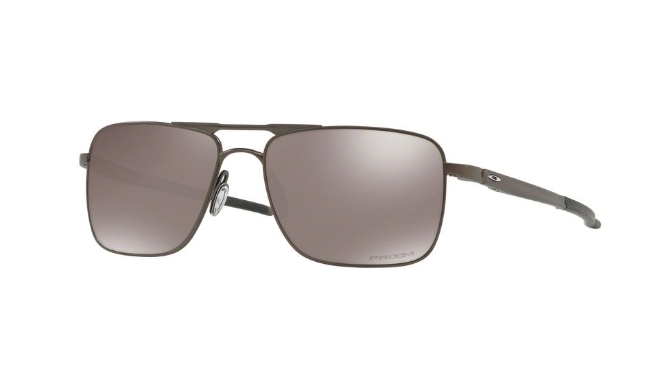 Oakley GAUGE 6 OO6038 Single Vision Prescription Sunglasses, 57mm, Pewter, OO6038-603806-57-SV
