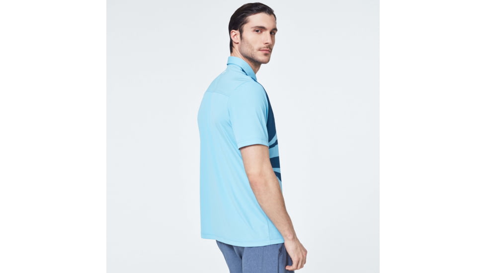 Oakley Geometric Swing Polo - Mens, Interstellar Blue, Extra Small, FOA400126-6TR-XS