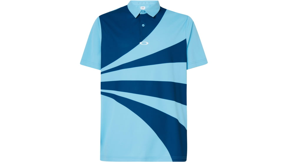 Oakley Geometric Swing Polo - Mens, Interstellar Blue, Extra Small, FOA400126-6TR-XS