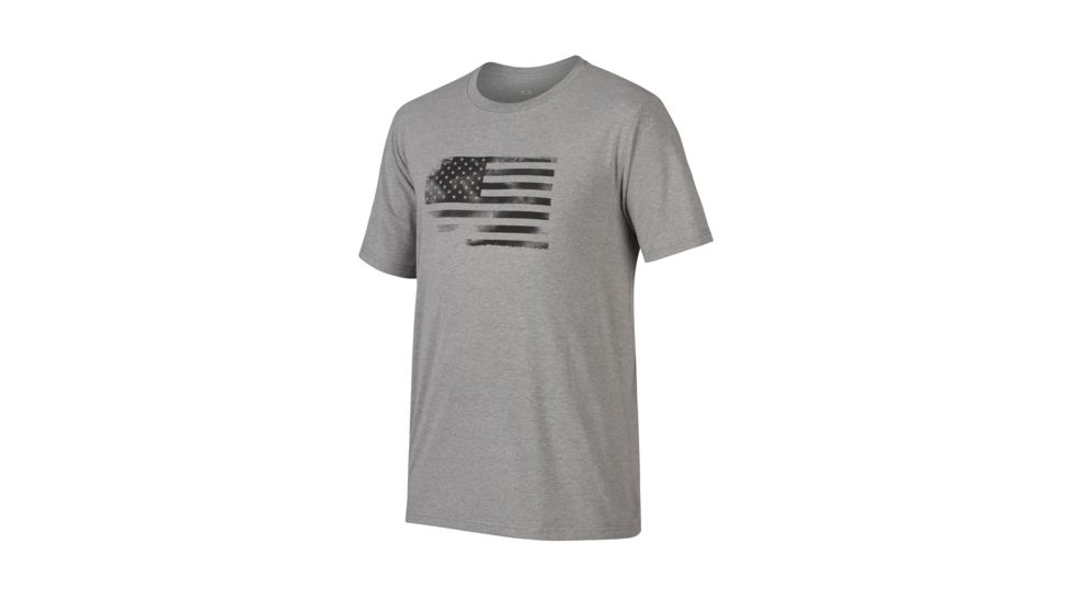 Oakley Glory Flag - Mens, Blackout Lt Htr, Extra Large 456462-02F-XL