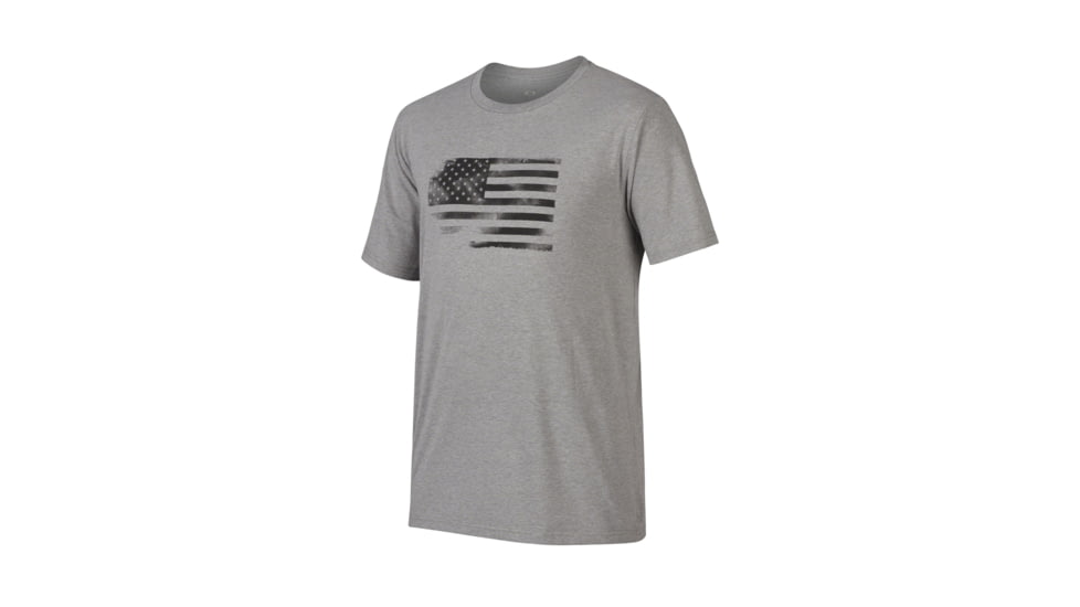 Oakley Glory Flag - Mens, Athletic Heather Grey, 2XL, 456462-24G-XXL