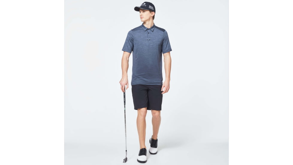Oakley Gradient Gravity 2.0 Polo - Mens, New Dark Grey Heather, 3XL, FOA400215-97F-XXXL