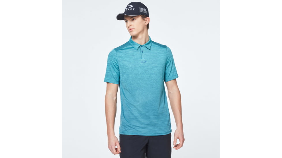 Oakley Gradient Gravity Polo 2.0 - Mens, Wave Blue Hthr, Large, FOA400215-98E-L