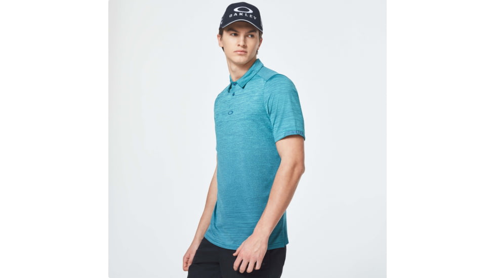 Oakley Gradient Gravity Polo 2.0 - Mens, Wave Blue Hthr, Large, FOA400215-98E-L