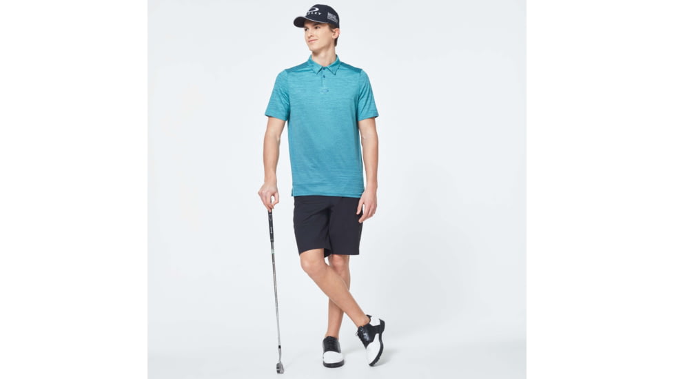 Oakley Gradient Gravity Polo 2.0 - Mens, Wave Blue Hthr, Large, FOA400215-98E-L