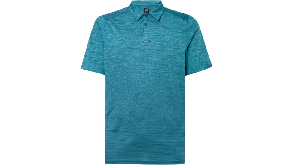 Oakley Gradient Gravity 2.0 Polo - Mens, Wave Blue Heather, Extra Small, FOA400215-98E-XS
