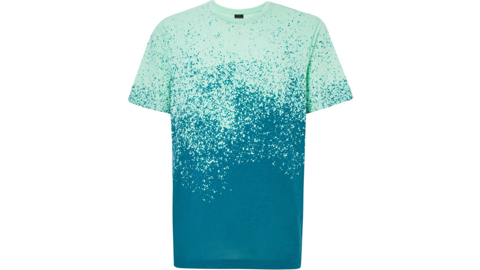 Oakley Gradient Spray Short Sleeve Tee - Mens, Gradient Green Print, Large, FOA400062-93N-L