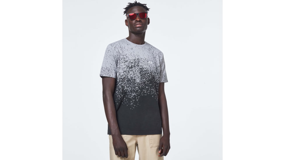 Oakley Gradient Spray Short Sleeve Tee - Mens, Gradient Grey Print, Extra Large, FOA400062-95G-XL