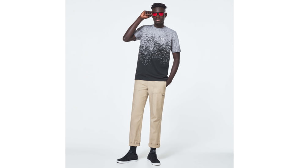 Oakley Gradient Spray Short Sleeve Tee - Mens, Gradient Grey Print, Extra Large, FOA400062-95G-XL