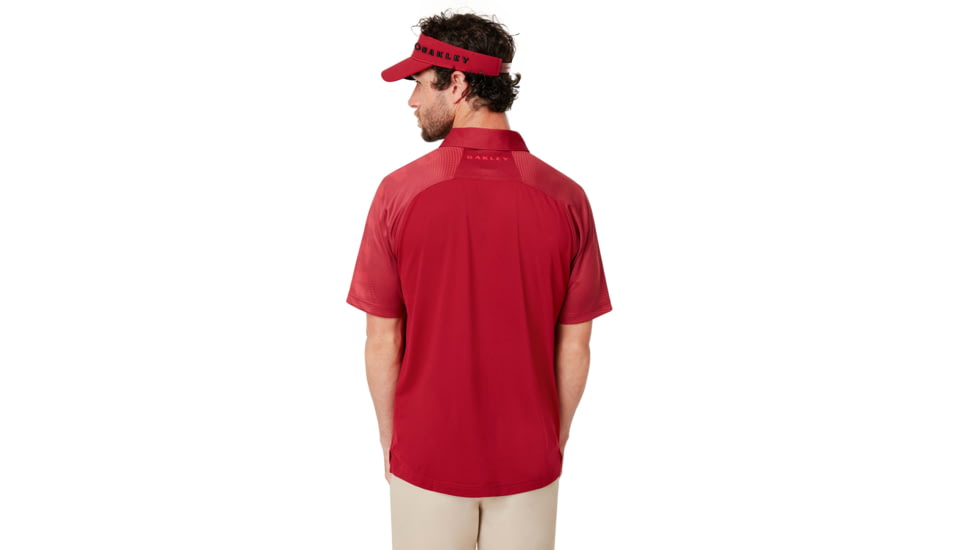 Oakley Graphic Logo Sleeves Polo - Mens, Raspberry, Extra Large, 434433-45A-XL
