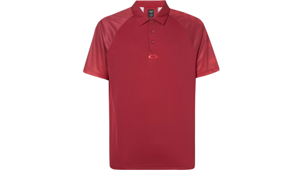 Oakley Graphic Logo Sleeves Polo - Mens, Raspberry, Extra Large, 434433-45A-XL