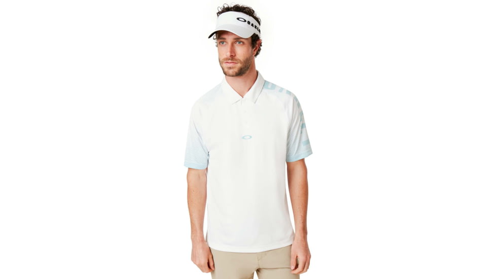Oakley Graphic Logo Sleeves Polo - Mens, White, Large, 434433-100-L