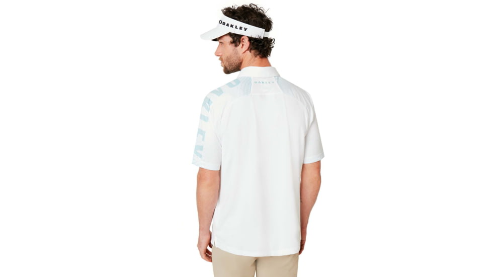 Oakley Graphic Logo Sleeves Polo - Mens, White, Large, 434433-100-L