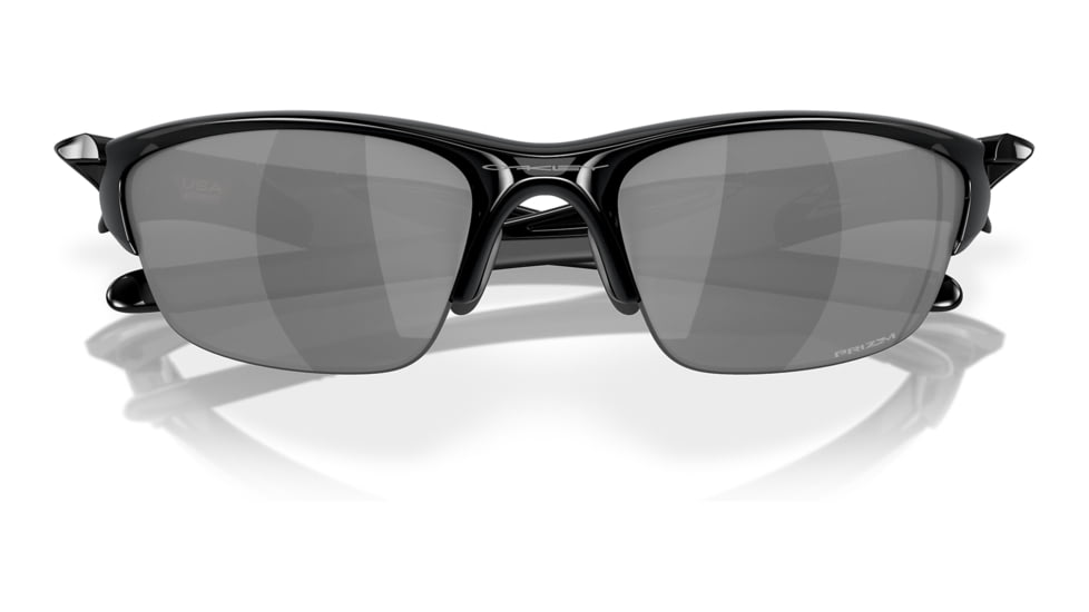 Oakley Half Jacket 2.0 A Sunglasses - Mens, Polished Black Frame, Prizm Black Lens, Asian Fit, 62, OO9153-915326-62