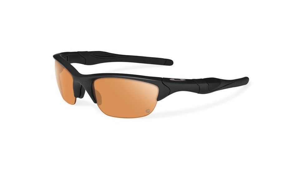 Oakley Half Jacket 2.0 Sunglasses, Matte Black Frame, Persimmon and Grey Lenses OO9144-16