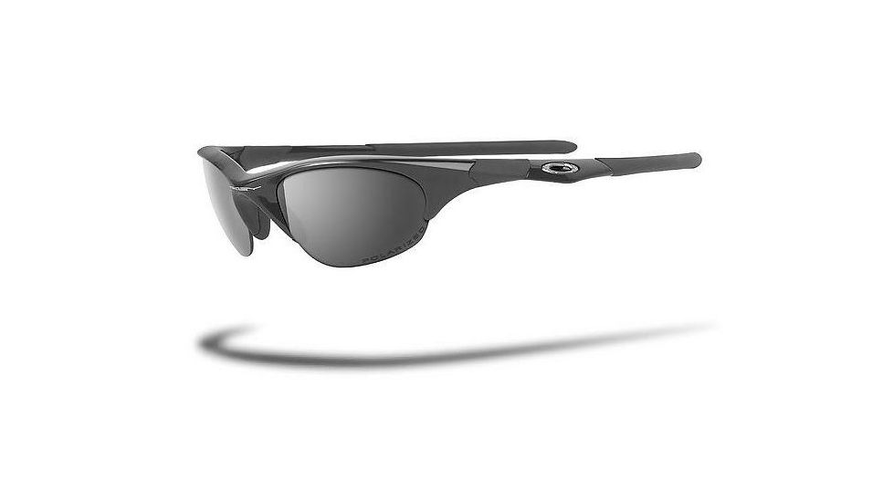 Oakley Half Jacket Jet Black Frame w/ Black Iridium Polarized Lenses Sunglasses 12-800