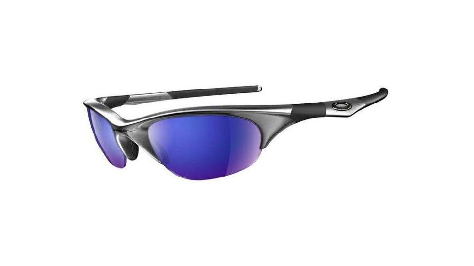Oakley Half Jacket Silver Frame w/ Ice Lenses Sunglasses 03-626