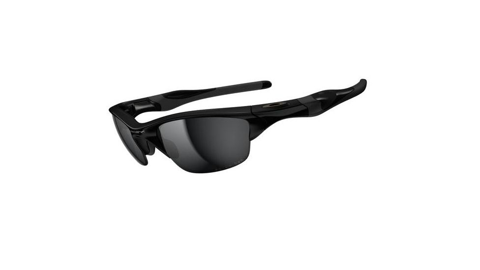 Oakley Half Jacket 2pt0 Polished Black Frame w/ Black Iridium Polarized Lenses Men's Sunglasses OO9144-04
