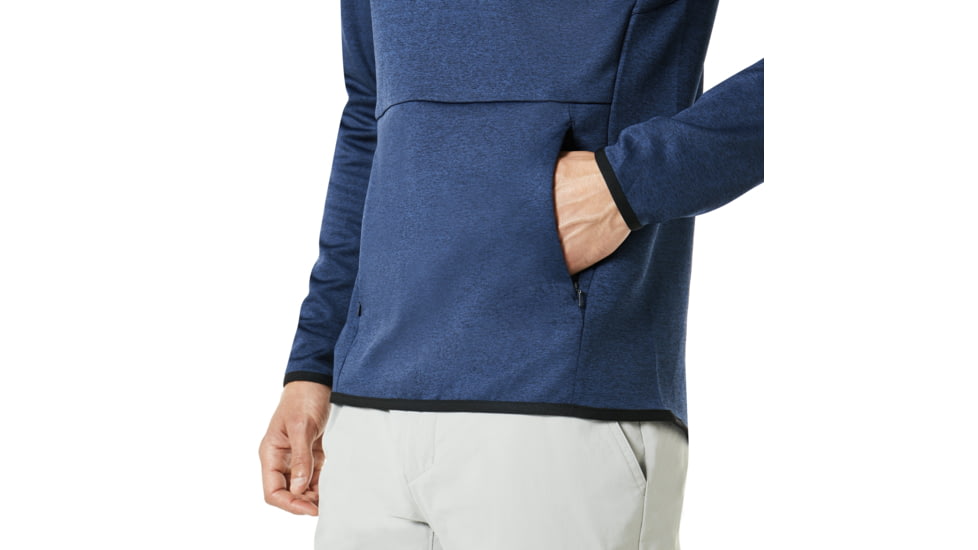 Oakley Half Zip Golf Fleece - Mens, Dark Blue Med Htr, Large, 461662-6E2-L