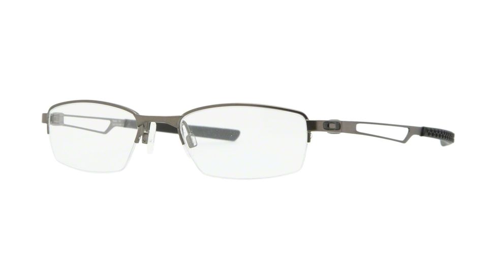 Oakley Halftrack Bifocal Prescription Eyeglasses 310903-48 - Pewter Frame, Clear Lenses