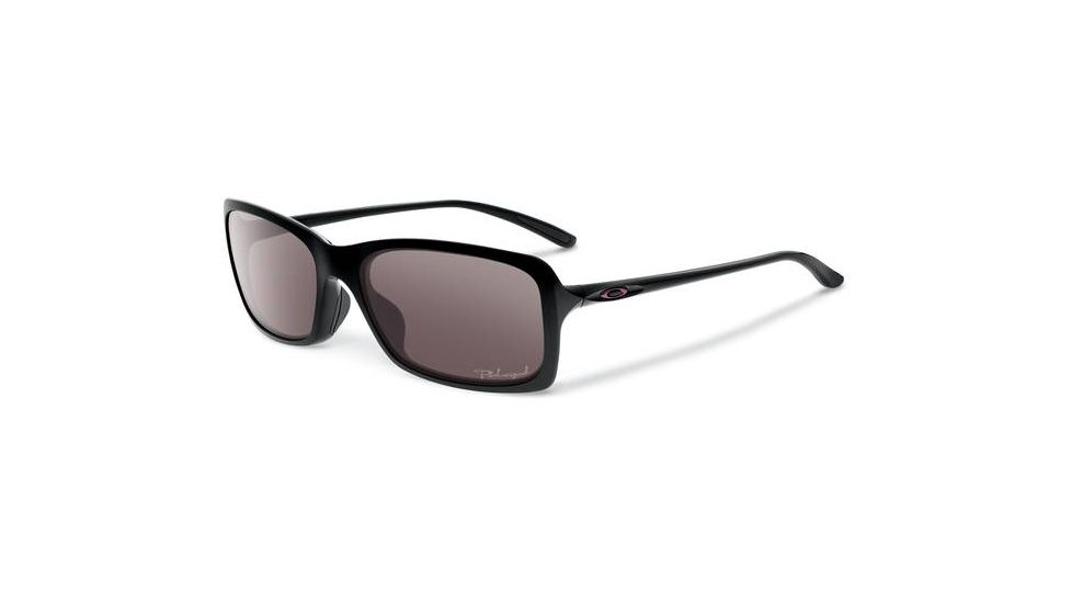 Oakley Hall Pass Sunglasses, OO Grey Polarized Lens, Polished Black Frame OO9203-01