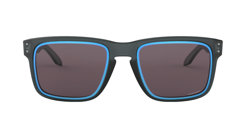 Oakley Holbrook A OO9244 Single Vision Prescription Sunglasses, 56mm, Matte Crystal Black, OO9244-924439-56-SV