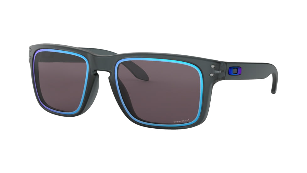 Oakley Holbrook A OO9244 Single Vision Prescription Sunglasses, 56mm, Matte Crystal Black, OO9244-924439-56-SV