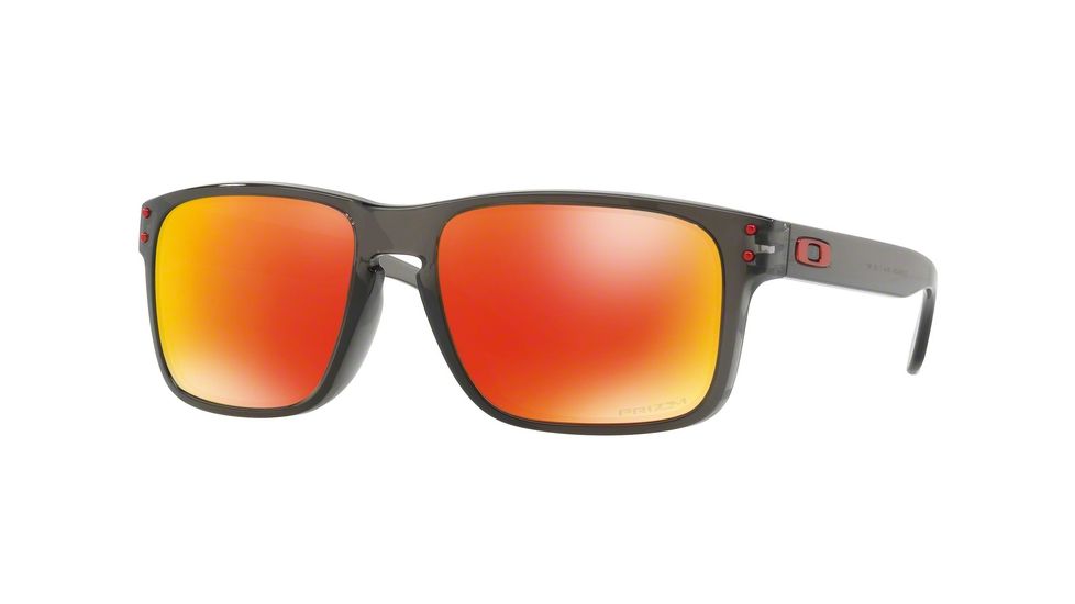 Oakley Holbrook A OO9244 Single Vision Prescription Sunglasses OO9244-924428-56 - Lens Diameter 56 mm, Frame Color Grey Smoke