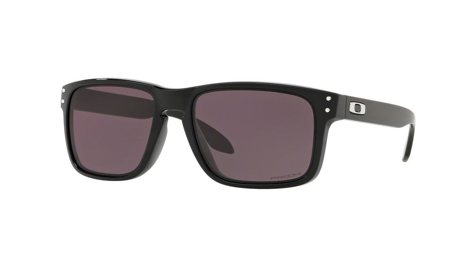 Oakley Holbrook A OO9244 Single Vision Prescription Sunglasses, 56mm, Polished Black, OO9244-924430-56-SV
