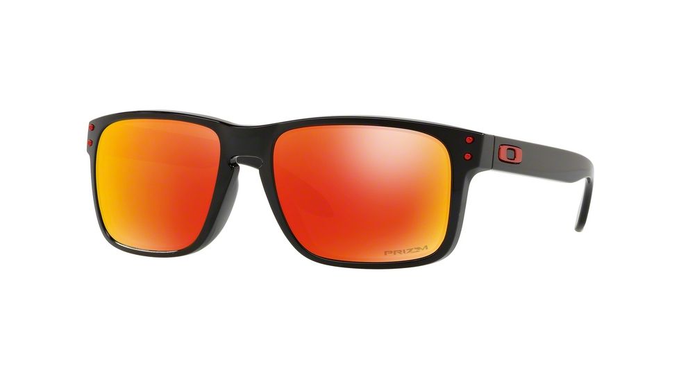 Oakley Holbrook A OO9244 Single Vision Prescription Sunglasses OO9244-924431-56 - Lens Diameter 56 mm, Frame Color Polished Black