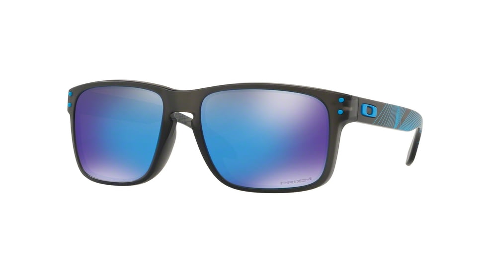 Oakley Holbrook A OO9244 Single Vision Prescription Sunglasses OO9244-924433-56 - Lens Diameter 56 mm, Frame Color Matte Grey Smoke Aero