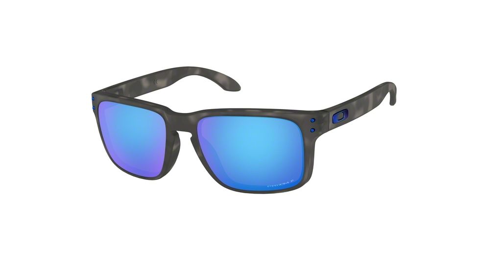 Oakley Holbrook A OO9244 Single Vision Prescription Sunglasses, 56mm, Matte Black / Tortoise, OO9244-924435-56-SV