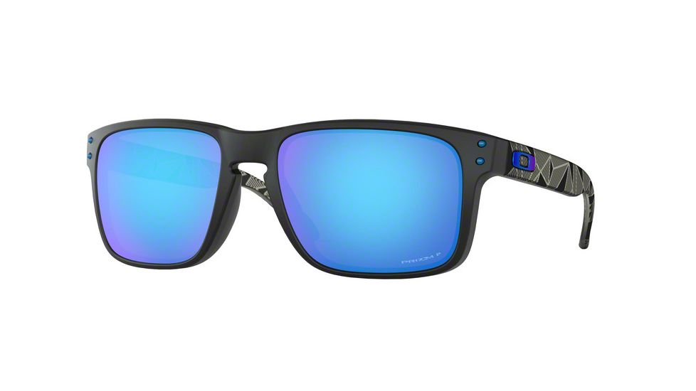 Oakley Holbrook A OO9244 Single Vision Prescription Sunglasses, 56mm, Matte Black Prizmatic, OO9244-924440-56-SV